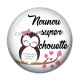Cabochon Résine - nounou super chouette