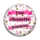 Cabochon Verre - une chouette nounou