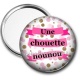 Miroir de poche - une chouette nounou