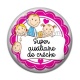 Cabochon Résine - super auxiliaire de crèche