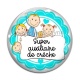 Cabochon Verre - super auxiliaire de crèche