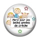 Cabochon Résine - merci pour ces belles années de crèche