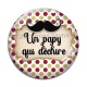 Cabochon Verre - un papy qui déchire