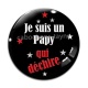 Cabochon Verre - je suis un papy qui déchire