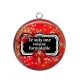 Pendentif Cabochon Argent - je suis une voisine formidable