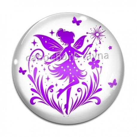 Cabochon Verre - fée