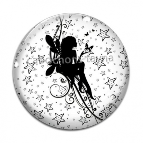 Cabochon Verre - fée