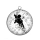 Pendentif Cabochon Argent - fée