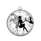 Pendentif Cabochon Argent - fée