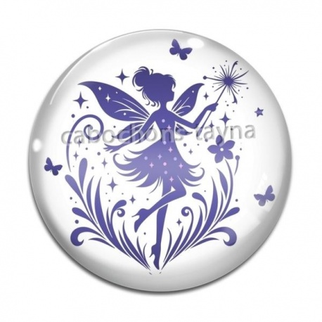 Cabochon Verre - fée