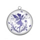 Pendentif Cabochon Argent - fée