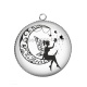 Pendentif Cabochon Argent - fée