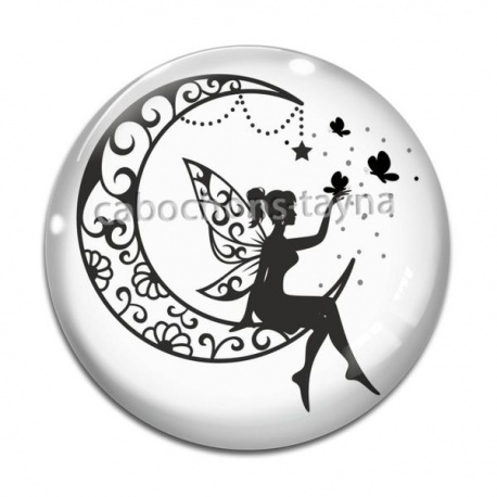 Cabochon Verre - fée