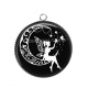 Pendentif Cabochon Argent - fée
