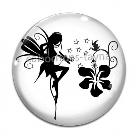 Cabochon Verre - fée