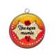 Pendentif Cabochon Argent - super mamie