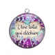 Pendentif Cabochon Argent - une tatie qui déchire