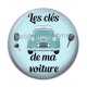 Cabochon Résine - les clés de ma voiture