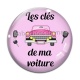 Cabochon Verre - les clés de ma voiture