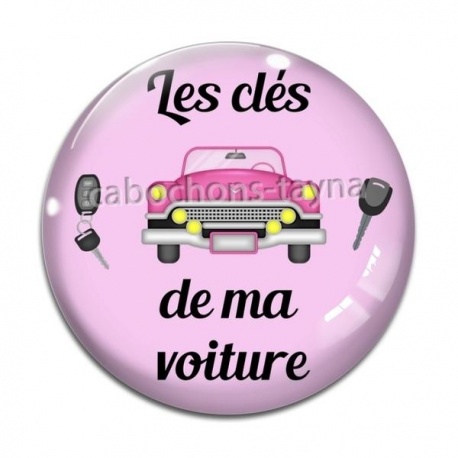 Cabochon Verre - les clés de ma voiture