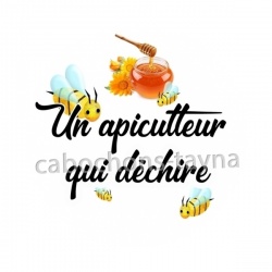 un apiculteur qui déchire