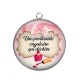 Pendentif Cabochon Argent - prothésiste ongulaire qui déchire