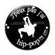 Cabochon Verre - j'peux pas j'ai hip pop