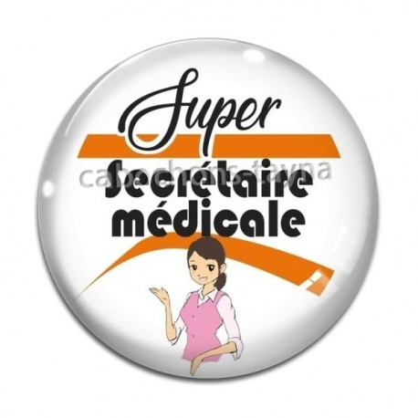 Cabochon Verre - super secrétaire médicale