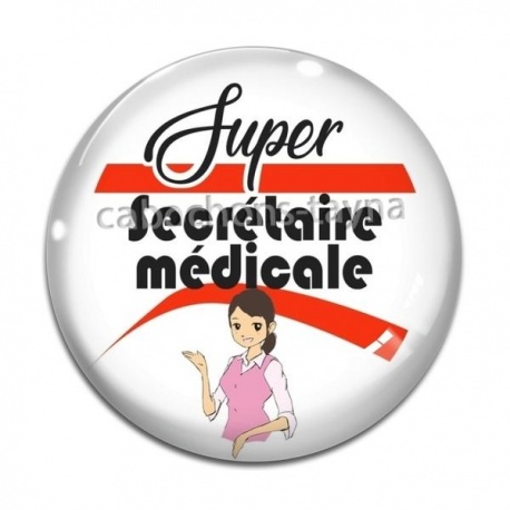 Cabochon Verre - super secrétaire médicale