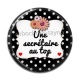 Cabochon Résine - une secrétaire au top