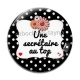 Cabochon Verre - une secrétaire au top
