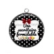 Pendentif Cabochon Argent - une secrétaire formidable