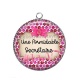 Pendentif Cabochon Argent - une formidable secrétaire