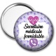 Miroir de poche - secrétaire médicale formidable