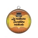 Pendentif Cabochon Argent - la meilleure secrétaire médicale