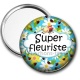 Miroir de poche - super fleuriste