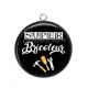 Pendentif Cabochon Argent - super bricoleur
