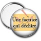 Miroir de poche - une factrice qui déchire