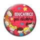 Cabochon Verre - éducatrice qui déchire