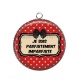 Pendentif Cabochon Argent - je suis parfaite inparfaite