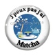 Cabochon Verre - j'peux pas j'ai matcha