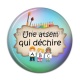 Cabochon Résine - une atsem qui déchire