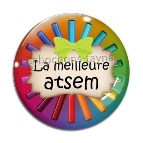 Cabochon Verre - meilleure atsem