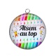 Pendentif Cabochon Argent - atsem au top