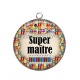 Pendentif Cabochon Argent - super maître