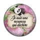 Cabochon Résine - je suis une nounou qui déchire