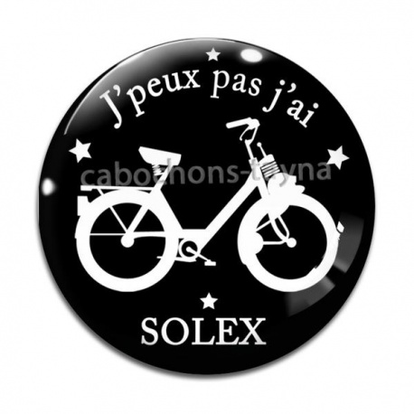 Cabochon Verre - j'peux pas j'ai solex