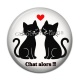 Cabochon Résine - chat alors