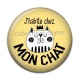 Cabochon Résine - j'habite chez mon chat