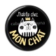 Cabochon Résine - j'habite chez mon chat